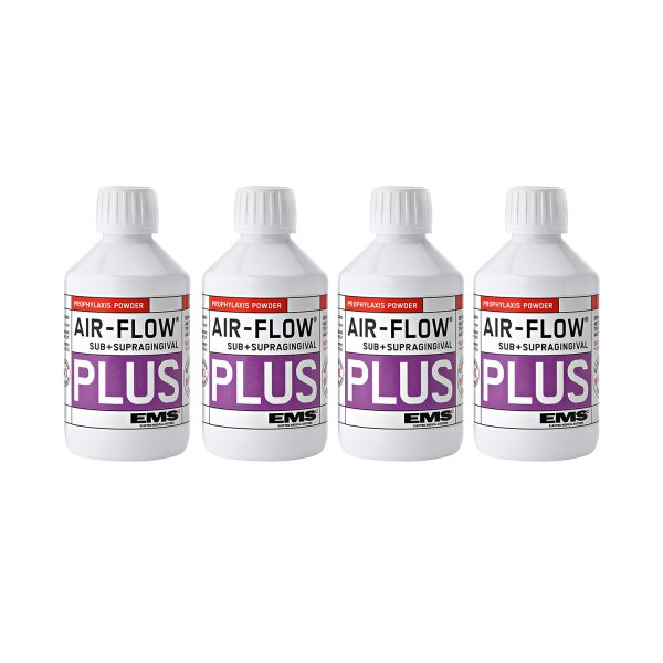 EMS AIR-FLOW PLUS profylaksepulver i fire flasker
