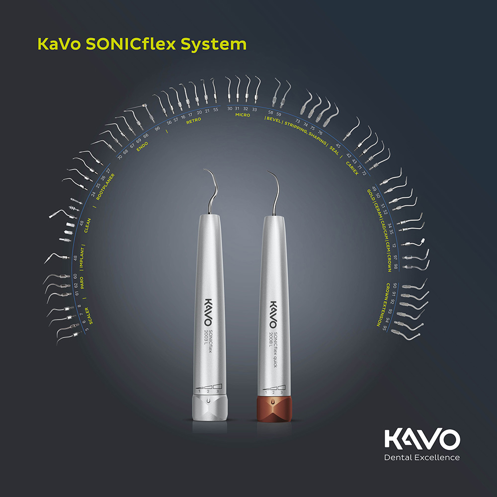 Overblik over KaVo SONICflex scalerspidser